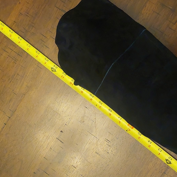 Over-the-knee Black Suede High Heel Boots - Picture 12 of 15